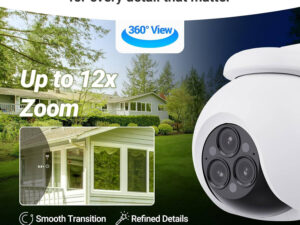 Ezviz H80f Multi Triple-Lens 2K+ Triple Lenses, 360° Panoramic View, 12x Mixed Zoom, Color Night Vision, Two Patrol Modes